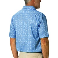 TGW Men's Happy Hour Print Golf Polo, Light Blue