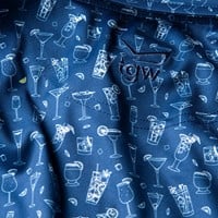 TGW Men's Happy Hour Print Golf Polo, Navy