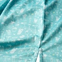 TGW Men's Happy Hour Print Golf Polo, Turquoise