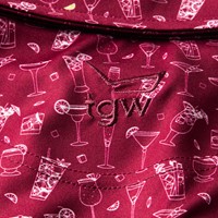 TGW Men's Happy Hour Print Golf Polo, Maroon