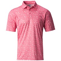 TGW Men's Happy Hour Print Golf Polo, Pink