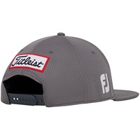Titleist Tour Elite Flat Bill Golf Hat, Charcoal/White