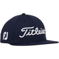Titleist Tour Elite Flat Bill Golf Hat, Navy/White