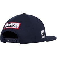 Titleist Tour Elite Flat Bill Golf Hat, Navy/White