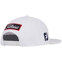 Titleist Tour Elite Flat Bill Golf Hat, White/Navy