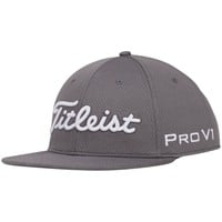 Titleist Tour Elite Flat Bill Golf Hat, Charcoal/White