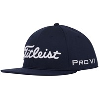 Titleist Tour Elite Flat Bill Golf Hat, Navy/White