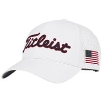 Titleist Players Tech Golf Hat, White/Red/Blue