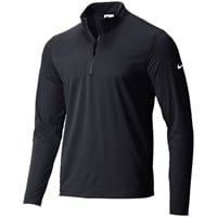 NIKE Men's Victory 1/2 Zip Golf Pullover, Black
