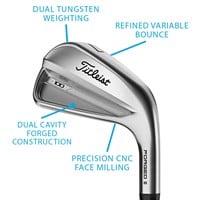 Titleist Men's 2023 T100 Irons, z-callout-187372
