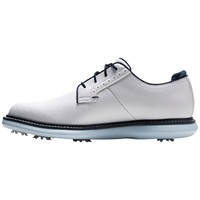 FootJoy Men's Traditions Blucher Golf Shoes, White/Blue