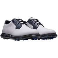 FootJoy Men's Traditions Blucher Golf Shoes, White/Navy