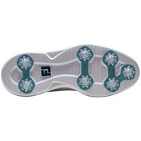 FootJoy Men's Traditions Blucher Golf Shoes, White/Royal