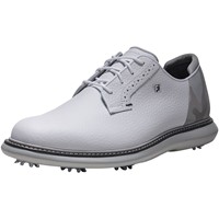 FootJoy Men's Traditions Blucher Golf Shoes, White/Silver