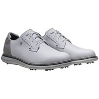 FootJoy Men's Traditions Blucher Golf Shoes, White/Silver