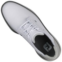 FootJoy Men's Traditions Blucher Golf Shoes, White/Silver