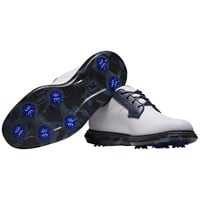 FootJoy Men's Traditions Blucher Golf Shoes, White/Navy