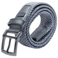 NIKE Men's Heathered Stretch Golf Belt, Grey/Charcoal