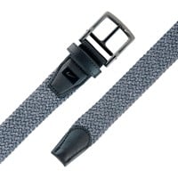NIKE Men's Heathered Stretch Golf Belt, Grey/Charcoal