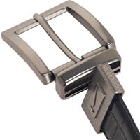 NIKE Men's Reversible Croco to Smooth Golf Belt, Black/Black