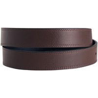 NIKE Men's Double Row Stitched Reversible Golf Belt, Black/Brown