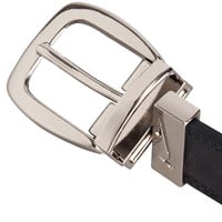 NIKE Women's Reversible Antique to Smooth Golf Belt, Black/White