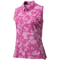 Dunning Women's Aubrey Jersey Performance Sleeveless Golf Polo, Pink
