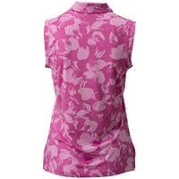 Dunning Women's Aubrey Jersey Performance Sleeveless Golf Polo, Pink