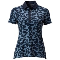 Dunning Women's Stella Jersey Performance Golf Polo, Dark Blue