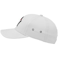 TaylorMade Lifestyle Metal Eyelet Flatbill Adjustable Golf Hat, Grey