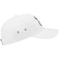 TaylorMade Lifestyle Metal Eyelet Flatbill Adjustable Golf Hat, White