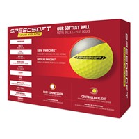 TaylorMade SpeedSoft Golf Balls, Yellow