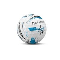 TaylorMade 2025 SpeedSoft Ink Golf Balls, White/Blue