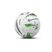 TaylorMade 2025 SpeedSoft Ink Golf Balls, White/Green