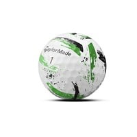 TaylorMade 2025 SpeedSoft Ink Golf Balls, White/Green