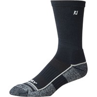 FootJoy Men's ProDry Performance Crew Golf Socks, Black