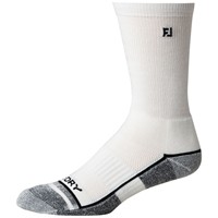 FootJoy Men's ProDry Performance Crew Golf Socks, White