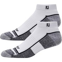 FootJoy Men's ProDry Performance Sport 2 Pack Golf Socks, White