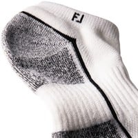 FootJoy Men's ProDry Performance Low Cut Golf Socks, White