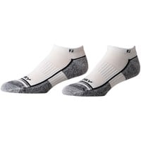 FootJoy Men's ProDry Performance Low Cut Golf Socks, White
