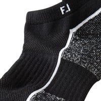 FootJoy Men's ProDry Performance Roll Tab Golf Socks, Black