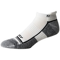 FootJoy Men's ProDry Performance Roll Tab 2 Pack Golf Socks, White