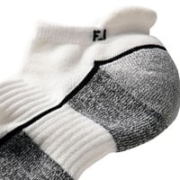 FootJoy Men's ProDry Performance Roll Tab 2 Pack Golf Socks, White