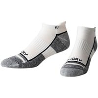 FootJoy Men's ProDry Performance Roll Tab 2 Pack Golf Socks, White