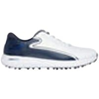 Skechers Men's Max 3 Golf Shoes, White/Navy