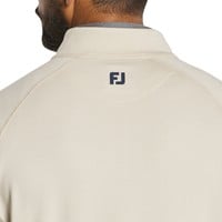 FootJoy Men's Thermo Series Heather Brushed Back Midlayer Golf Pullover, Stone