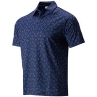 Callaway Men's Painted Chev Trademark Print Golf Polo, Navy