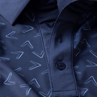 Callaway Men's Painted Chev Trademark Print Golf Polo, Navy