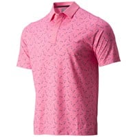 Callaway Men's Painted Chev Trademark Print Golf Polo, Pink