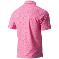 Callaway Men's Painted Chev Trademark Print Golf Polo, Pink